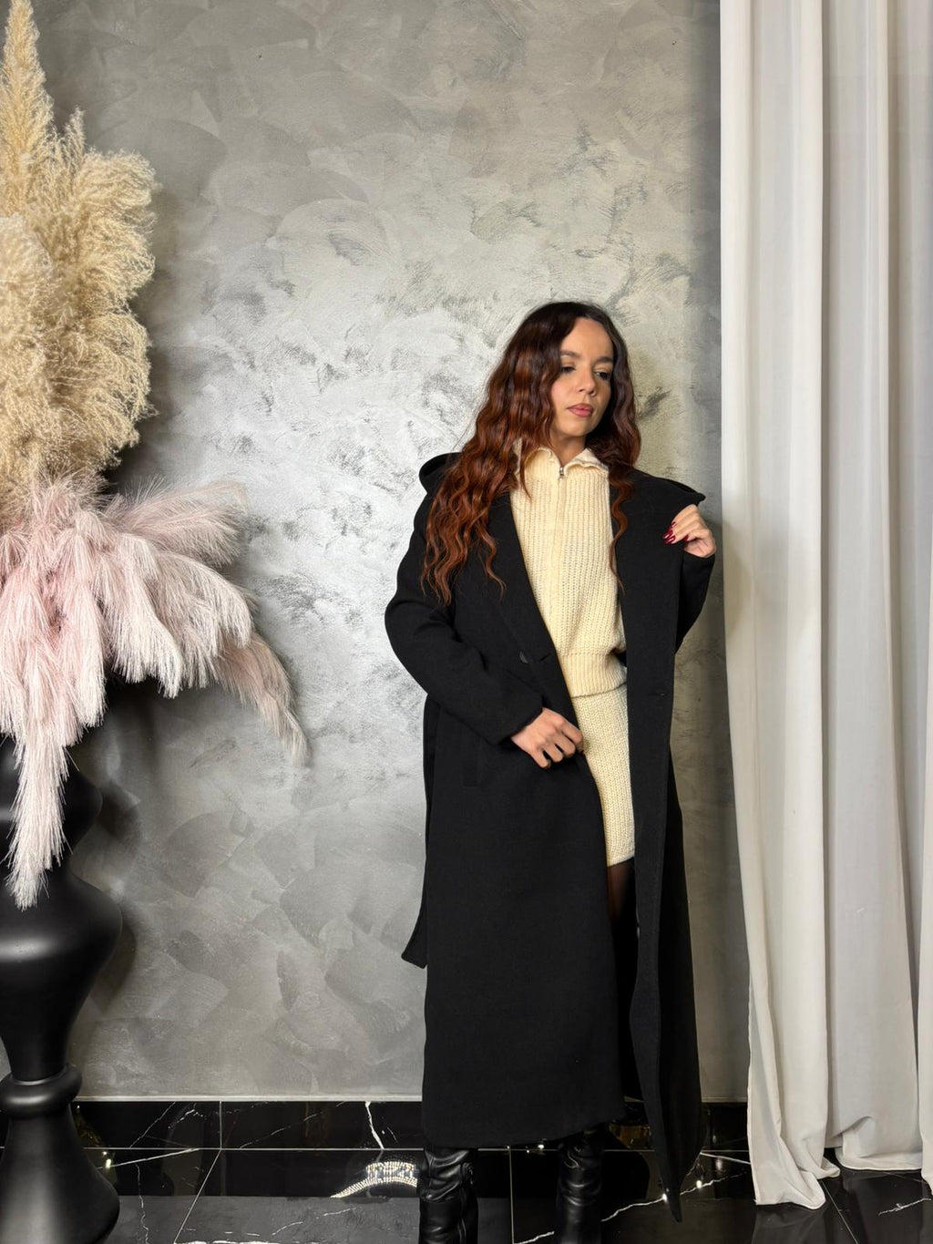 Cappotto con cappuccio